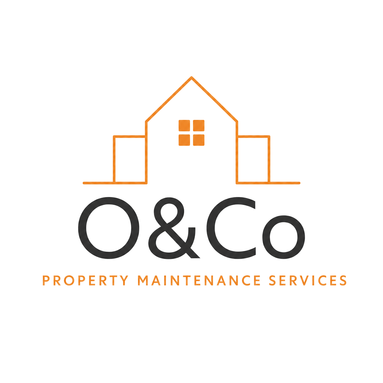 o&co property maintenance services logo upscaled transparent